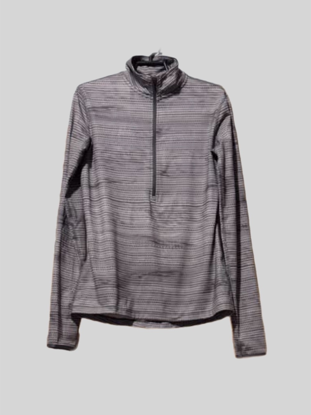 Nike Pro Dri-FIT 1/4-Zip Pullover Top M Grey Running Performance Top Athletic